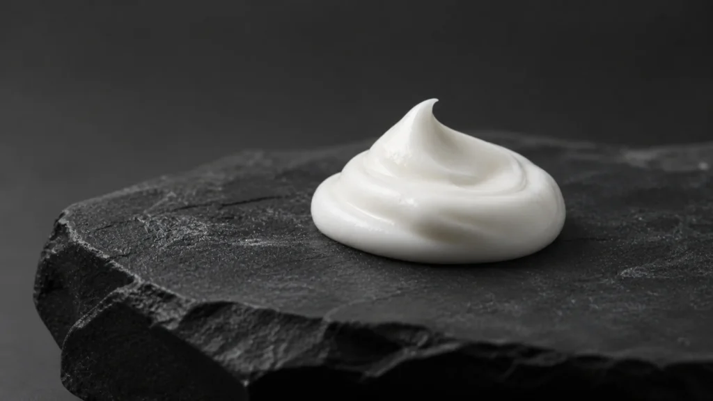 Hidratante facial para homem com acabamento de toque seco.